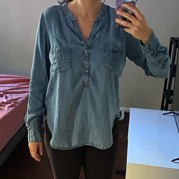 Lou & Grey Tops - Lou & Grey chambray